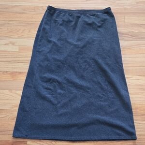 Charcoal Gray Land's End Women's Skirt with elastic waistband